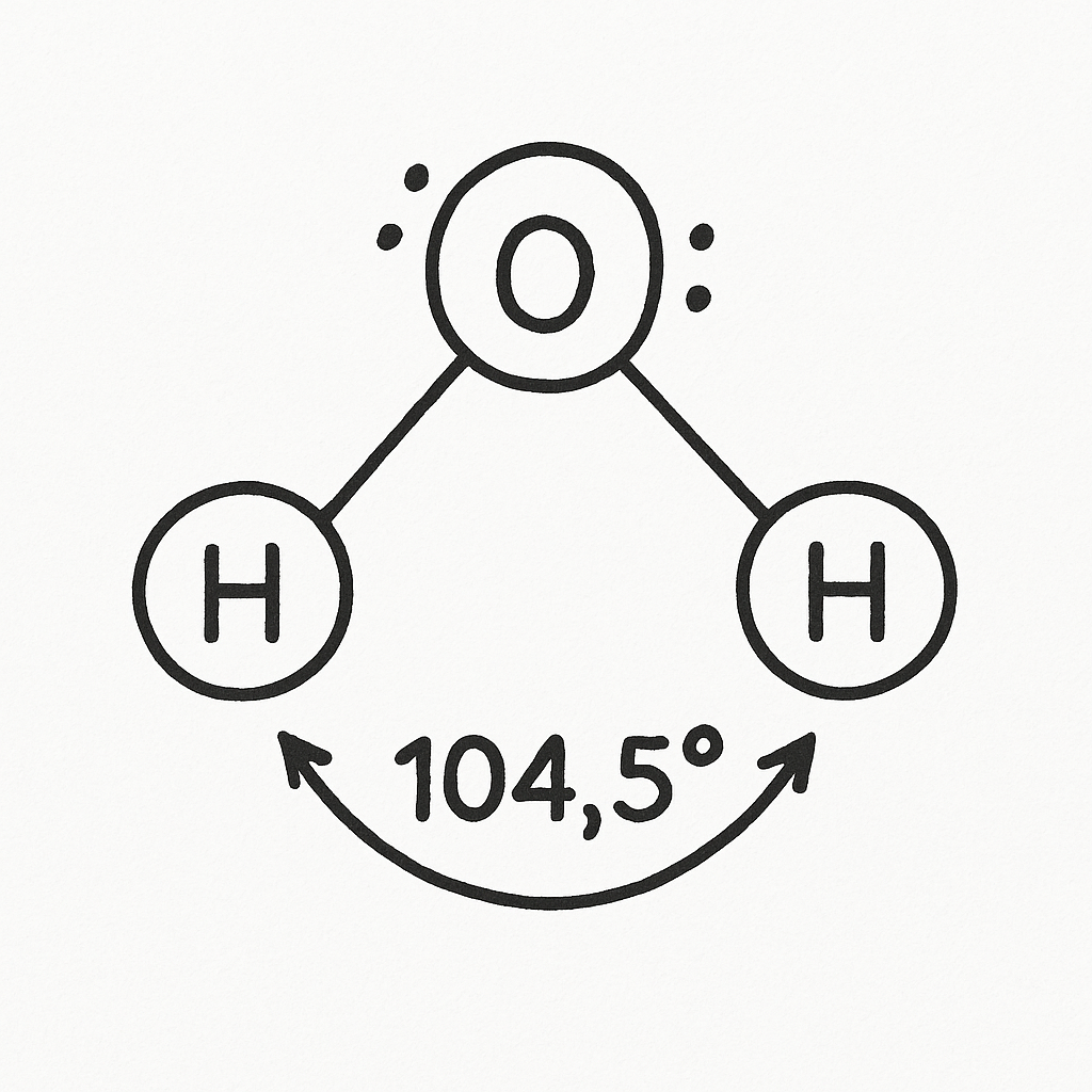 Water molecule sketch